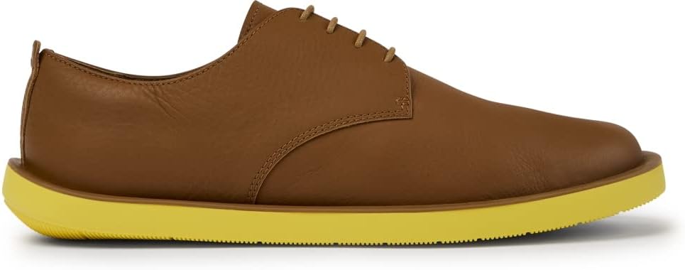 Camper Men's Wagon Oxford Flat, Medium Brown, 10.5