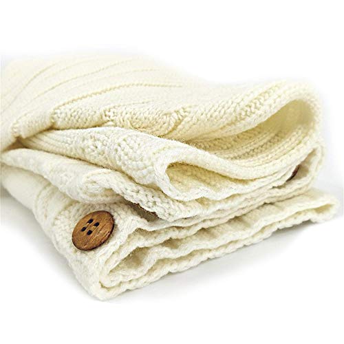 Image of XMWEALTHY Newborn Baby Wrap Swaddle Blanket Knit Wrap Blanket Bag Receiving Blankets Stroller Wrap for Baby Beige 0-6 Month