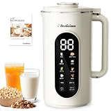 Beelicious ビーりシャス スープメーカー ポットクッカー 1000ml 大容量 豆乳メーカー 予約 加熱式 時短 全自動 12時間保温 レシピ本 操作簡単 洗いやすい 自動調理ポット 自動洗浄 多機能 豆乳機 お粥 カレー 煮込み ジュース スムージー 離乳食 おかゆ ギフト プレゼント ベージュ