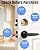 Keyless Entry Smart Door Lock with Code Electronic Fingerprint Keypad Deadbolt Lock for Front Door, Built-in WiFi, App Remote Control, Alexa & Google Voice Control, IP54, Auto Lock