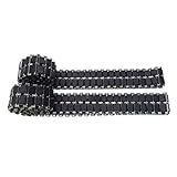 HJKLMM RC Remote Control Tank Upgrade Accessories Suitable for Henglong 1/16 German Leopard 2A6 Main Battle Tank (3889) Including Metal Tracks, Load-Bearing Wheels, etc. (Double-Sided Rubber Crawler)