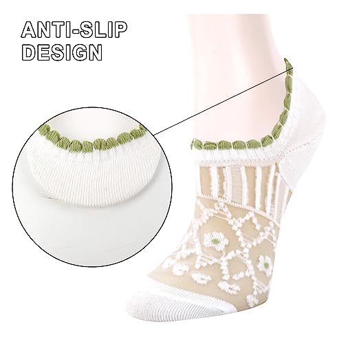 Benefeet Sox Sheer No Show Socks Women Girls Cute Thin Mesh Low Cut Liner Socks for Loafers Boat Shoes2