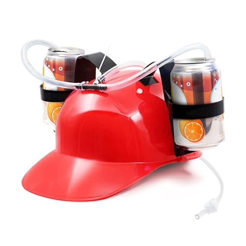 Image of Go Hooked Soda Holder Hat for House Party, Events, Games Night, Celebrations, Cricket Matches | Fun Article for All Age Groups | Hands Free Beverage Holder