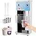 Frullatore per Gelato Commerciale Frullato/Tè al Latte/Bevande/Yogurt Gelato/Sbattitore per Gelato 500-7800 giri/min Regolabile con 3 Tazze per Gelateria/Tea al Latte/Negozio di Bibite 220V