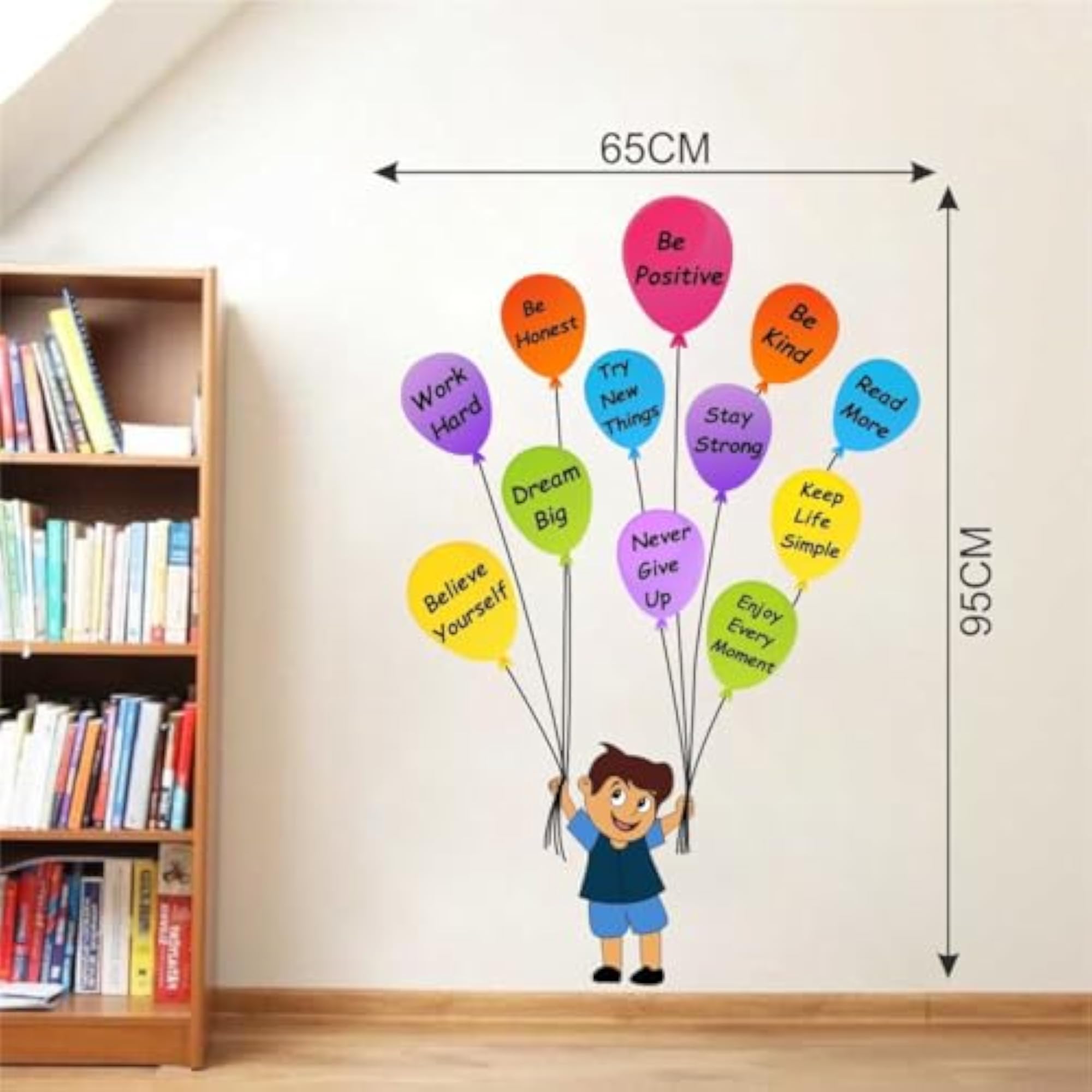 Self Improvement Positive Motivational Quotes Wall Stickers