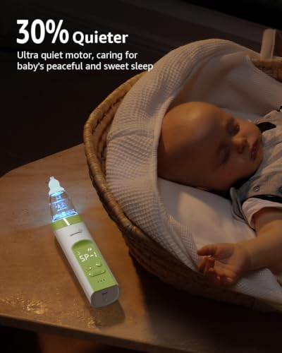 Image of GROWNSY 2-in-1 Nasal Aspirator with Saline Spray, Electric Nose Sucker