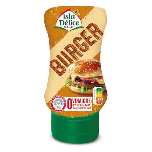 Sauce burger halal douce sans vinaigre avec bouteille pratique de 300 g