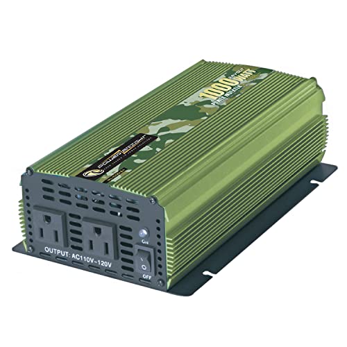 1000 Watt Power Inverter, DC 24V to 120V AC Car Inverter, Modified Sine Wave Converter, Back Up Power Supply for Small Appliances, Laptops & Power Tools w/ 120V AC Outlets - CE Approved