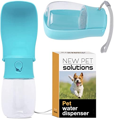 NEW PET SOLUTIONS Foldable, Portable Dog Water Bottle for Walks, Hikes & Travel. PAWeSOME, Compact, Easy-to-Carry, Pet…