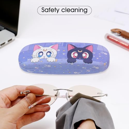 Image of PERFECTSIGHT Hard Shell Eyeglasses Case, Kawaii Protective Glasses Case for Kids, Cute Eyeglass Case for Women Men Girls