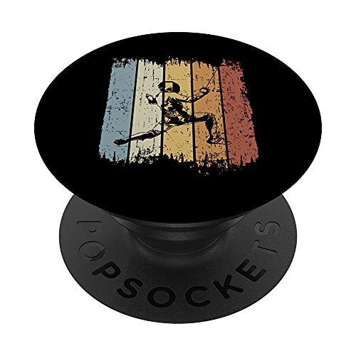 Fencer T-shirt Retro Vintage Fencing Epee Fighting Technique PopSockets PopGrip Intercambiable