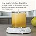 Candle Warmers Etc. Original Candle Warmer Plate (White, Plug-in) – Electric Candle Wax Melter Plate for jar Candles