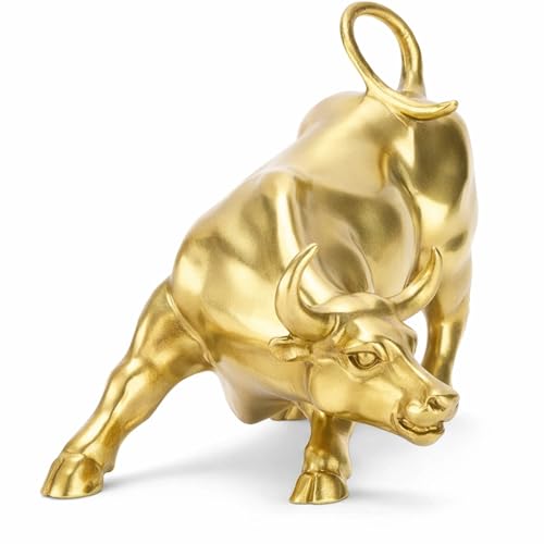 Figura de Toro de Bronce Decorativa para Escritorio