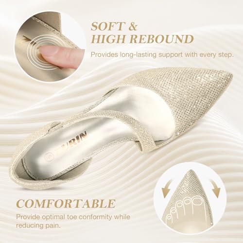 ZURIN Women's Pointed Toe Stiletto Heels for Women Comfortable Closed Toe Heel Dress Pumps Shoes for Work Office Wedding Dancing 3 inch2