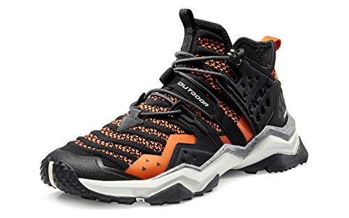 Rax Men's Lightweight Hiking Shoes Camping Backpacking Shoes Outdoor Sneakers Black #TOP3
