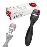 Aufgeld rodillo de 600 Agujas 3.0mm titanio para cuidado de la piel para la pérdida de cabello, arrugas faciales, marcas de estiramiento de cabello, microagujas de microondas, Derma Needling