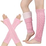 Matériau : fabriqués en fibre de polyester, ces jambières pour femmes offrent une grande élasticité et sont douces et confortables. Les jambières mesurent environ 40 cm, tandis que les mitaines mesurent environ 50 cm de long, ce qui convient à la plupart des morphologies féminines.