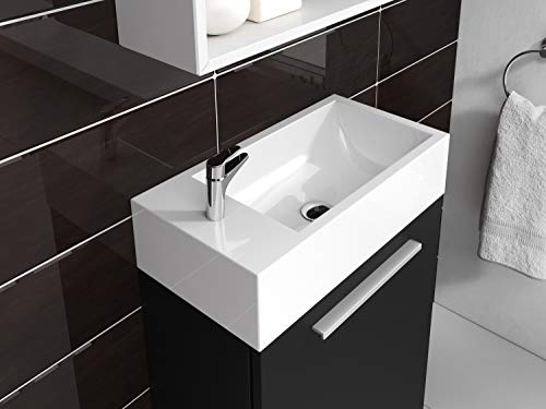 Toiletmeubel Athene 40cm zwart - badkamermeubel wc-meubel wastafel - Image 5