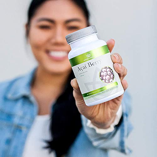 Nature Restore Organic Acai Berry Supplement, Freeze Dried, 90 Acai Berry Capsules, Non Gmo, Gluten Free, Vegan #TOP4