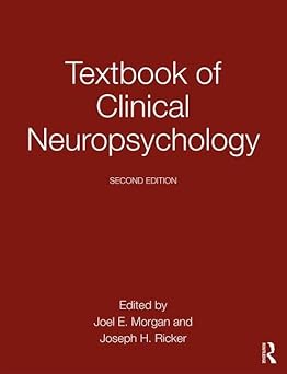 TEXTBOOK OF CLINICAL NEUROPSYCHOLOGY 2ED (HB 2018) 