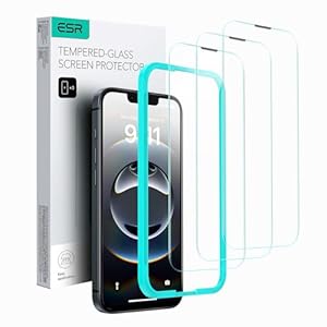 ESR für iPhone 16e/iPhone 14/13/13 Pro für Panzerglas, Displayschutzfolie 3 Stück, gehärtete Glasfolie mit einfachem Befestigungswerkzeug, 9H Härte, Vollbildschirm Schutzfolie, HD klar, kratzfest