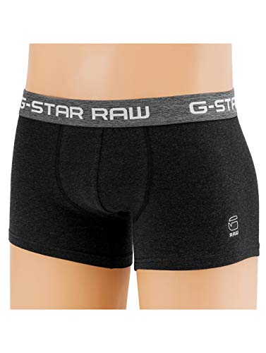 G-STAR RAW Classic Trunk 2 Pack, Bóxer para Hombre, Multicolor (Black Htr/Grey Htr 8083), Medium