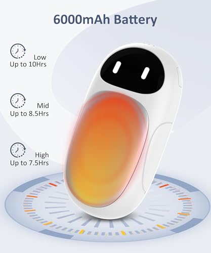 Chauffe-mains rechargeables 6000mAh pour 12h de chaleur continue