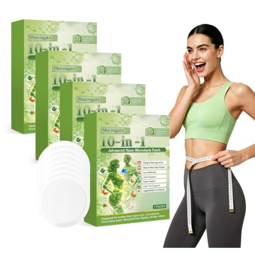 Moringa Berberine X Nad Patches - 10-in-1 Advanced Nano Microdarts Patch Gentle Natural Formula | Invisible Ultra-Thin Design | Suitable for All Skin Types Moringa Patches for Women and Men (3Boxes)