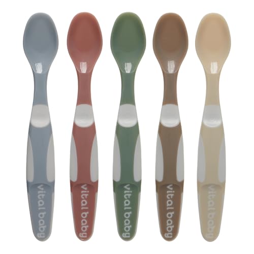 Vital Baby Nourish Start weaning Spoons 5pk - Natural