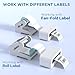 HBlife Label Holder for Rolls and Fan-Fold Labels Thermal Label Holder Shipping Label Stand Desktop Printer Supplies, White