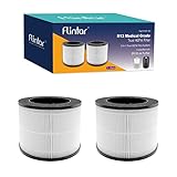 Flintar EPI153 Replacement Filter, Compatible with MOOKA and KOIOS EPI153 EP1153 Air Purifier EPI-153, 3-in-1 H13 Grade True HEPA and Activated Carbon Filter, 2-Pack