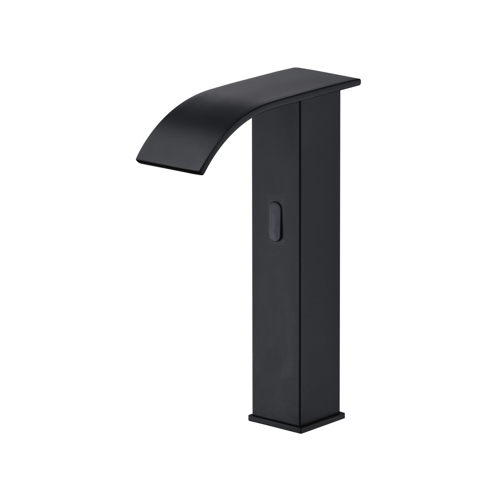 ZYCHSJXA Touchless Bathroom Faucet Waterfall Mixer Tap for Basin Black Stainless Steel Tall