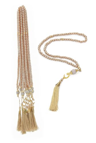 Perles de prière musulmane Tasbih 99 chapelet islamique Misbaha collier de zikr