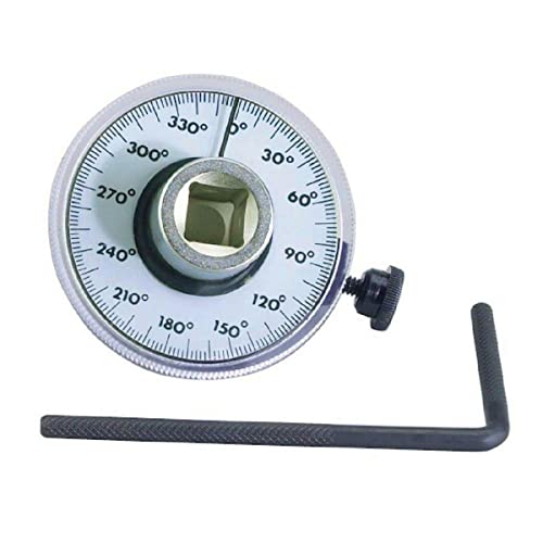 1/2 Inch Torque Wrench Angle Gauge Tool,360° Adjustable 1/2