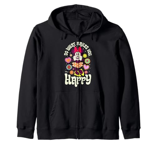 Minnie Do What Makes You Happy Zip Hoodie pour vos journées cosy