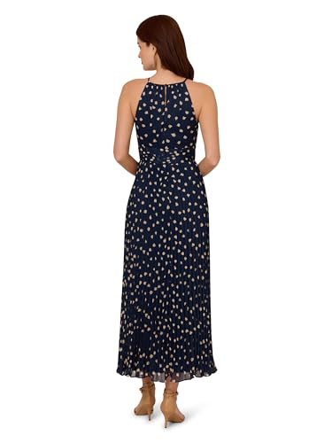 Adrianna Papell Women's Print Pleat Ankle Dress2