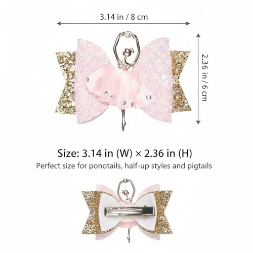 2 Paquetes de Lazos Rosados para el Cabello miniatura 2