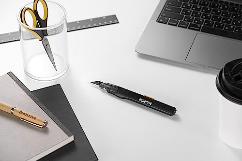 Beaditive High Precision Detail Craft Knife with 10 Blades - 30 Degree Blade Utility Knife - Art, Craft, Model Making (1 Black Knife, 10 Black Blades) - Thumbnail 6