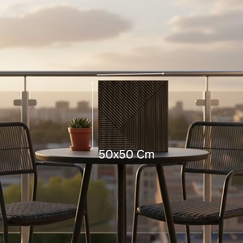 Image of Kayra Decor 3D PVC Wall Panel - Fluted Design, Grey Pine Wood Color 19.7 inch x 19.7 inch (Pack of 18) - Covers 48.51 Sq. Ft.