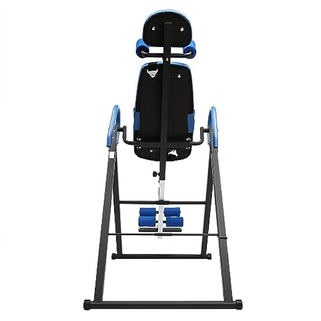 Inversion Table, 330.7lbs Capacity Heavy Duty Inversion Table Heavy Duty Strength Training Inversion Equipment w/Headrest & Adjustable Protective Belt for Back Pain Muscle Tension