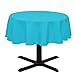 LinenTablecloth Round Cotton-feel Tablecloth, 51-Inch, Turquoise