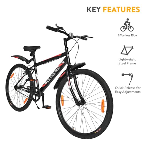Image of Urban Terrain Bigshot Steel 26 inch Cycle /Bicycle City Bike Single Speed Cycle with Rigid Fork Bicycle for Men /Boys | Ideal for 13+ Years, Frame Size : 18 inch (Red)