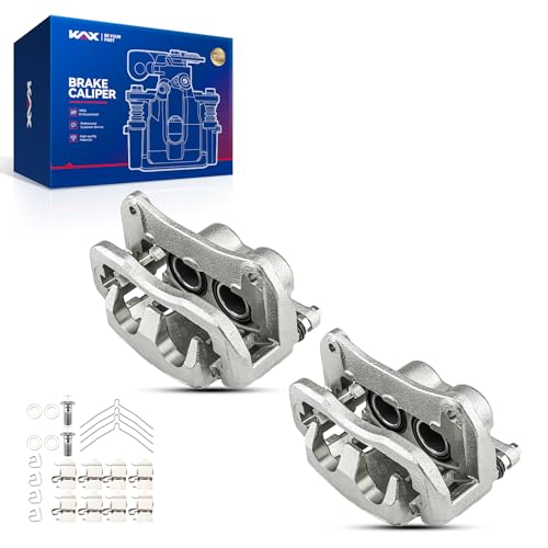 KAX 19B6274+19B6275 Brake Caliper Compatible with Toyota Highlander 2010-2019, Toyota Sienna 2011-2020, Lexus RX350 2010-2015, Front Disc Brake Caliper