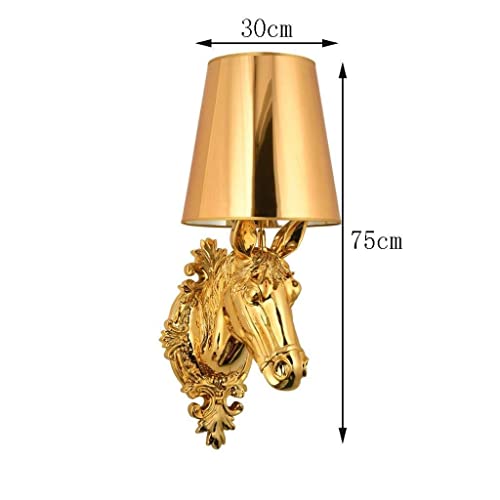 Lámpara de cabeza de caballo decorativa para iluminar zonas de lectura y cabeceros 2