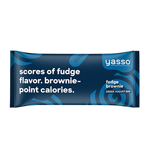 Yasso Frozen Greek Yogurt Bars Fudge Brownie, 4-Count Box (Case of 8)