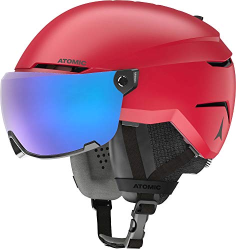 ATOMIC Savor Visor Stereo Skihelm mit Visier - Snowboard- & Ski-Helm mit Brille - 360° Fit System &...