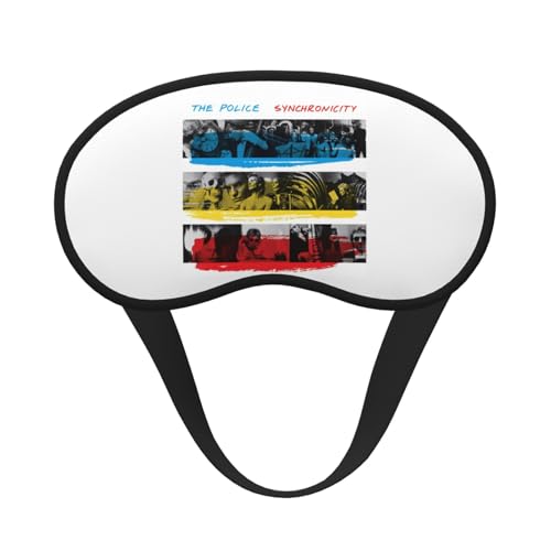 The Police Synchronicity アイマスク 睡眠用 安眠グッズ 目隠し 快眠グッズ スリープマスク 収縮バンド型 軽量 通気性 柔らかい 遮光 圧迫感なし 肌にやさし 仮眠 旅行 出張 昼寝に最適 四季 男女兼用 1枚