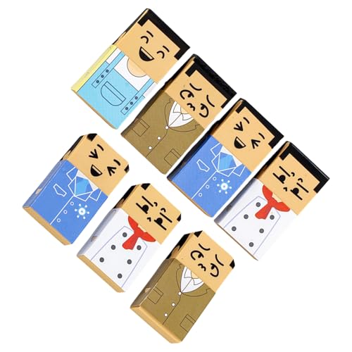 Borrador de dibujos animados de hombre calvo, borrador de lápiz fácil de borrar para niños, premios, estudiantes, recompensas, rellenos de calcetines de Navidad