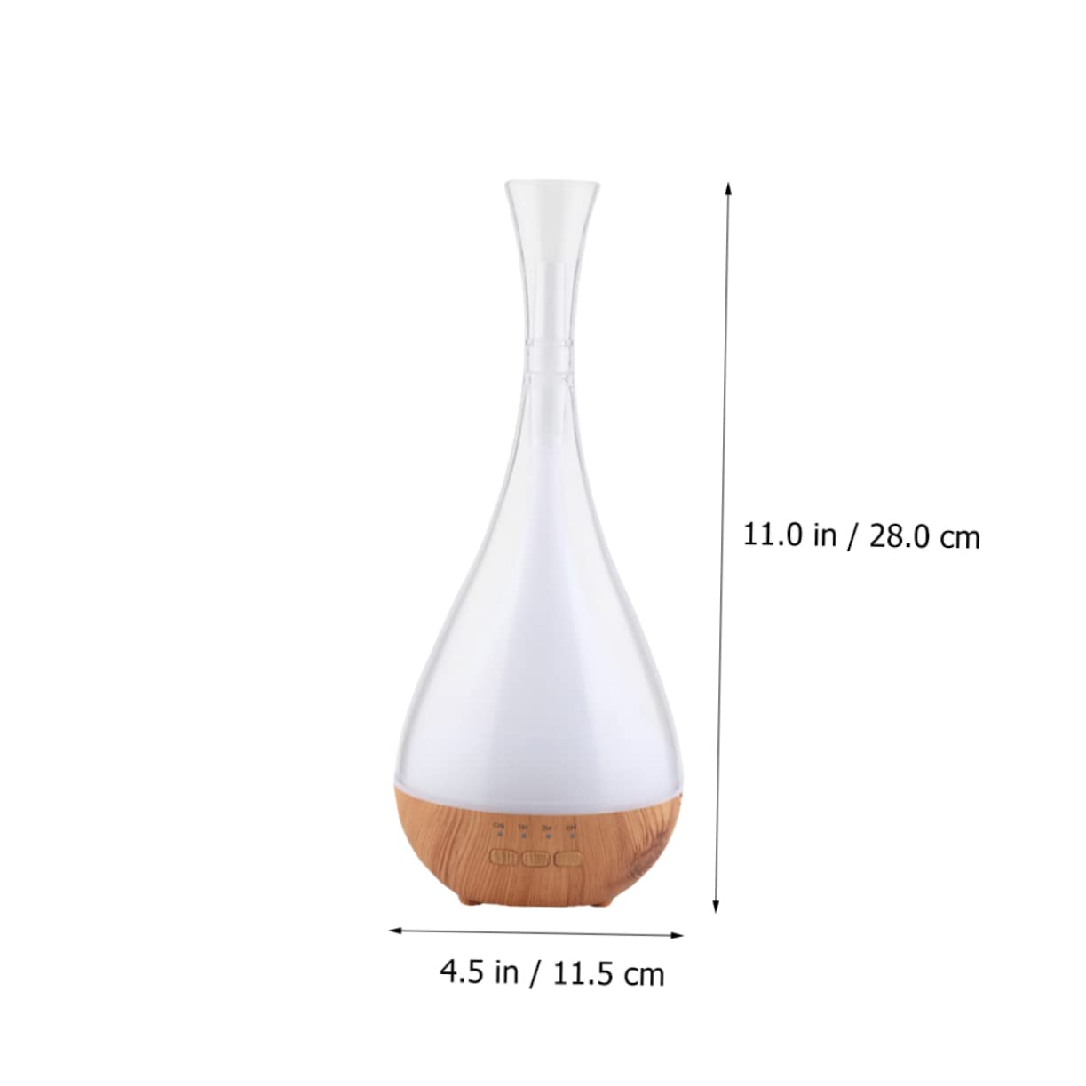 Amosfun 1pezzi Diffusore di Oli Essenziali Design Umidificatore da Casa per Aromaterapia e Profumo Decorazione Portatile Effetto Legno