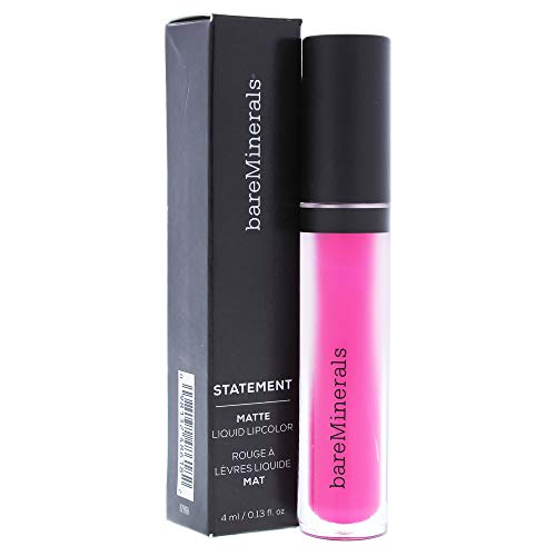 bareMinerals Statement Matte Liquid Lipcolor Shameless for Women, 0.13 Ounce